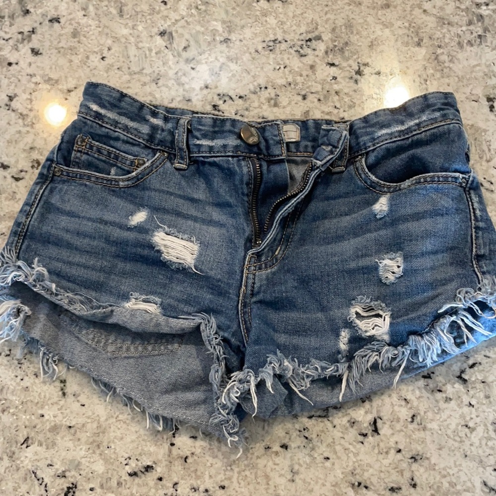 Free People Jean shorts